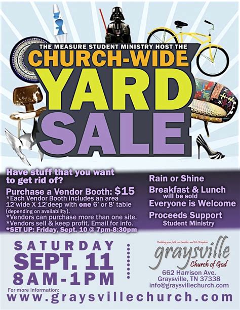 church garage sale flyer|free editable garage sale flyer.